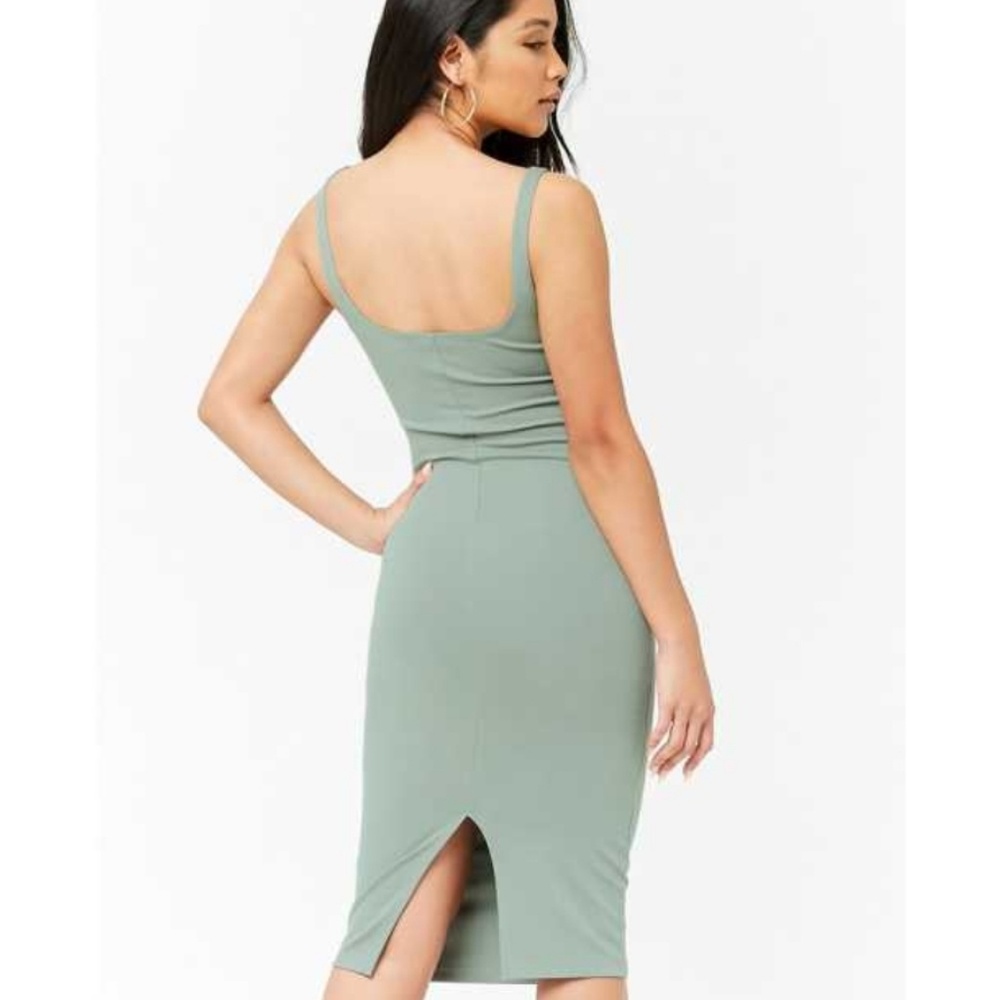Sage Green Midi Dress in Size Small
